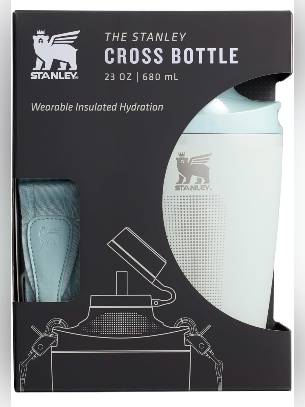 Stanley Light Mist Cross Bottle with Mist Strap